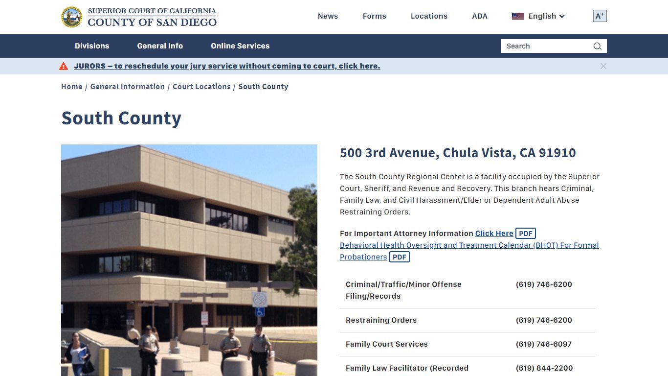 South County | Superior Court of California - County of ...
